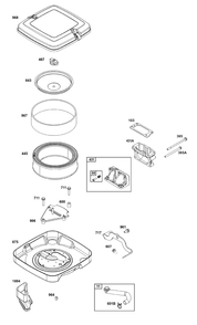 Air Cleaner Group Diagram and Parts List for 385447-0111-B5 200000 - 399999 Briggs and Stratton Engine